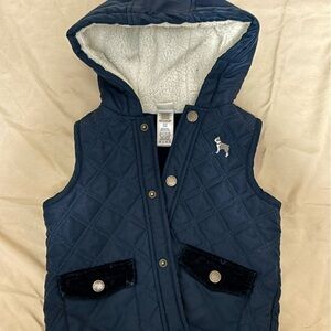 Little Me Puff Vest Navy Blue 24 months